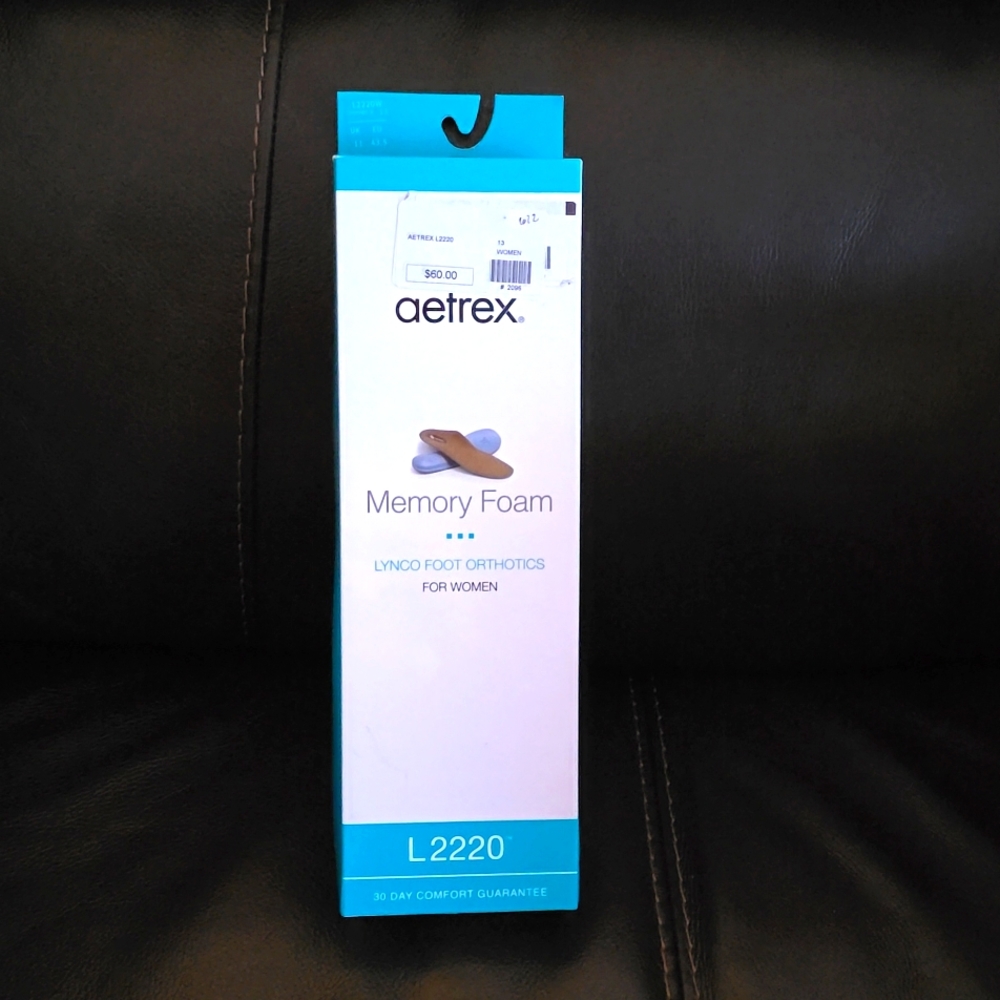 Aetrex womens size 13 lynco foot orthotics L2220 Memory foam